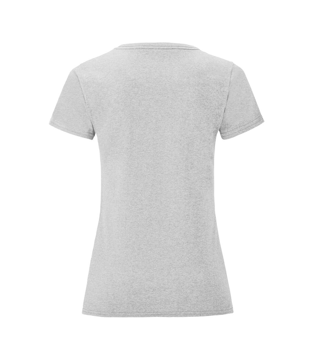 T-shirt manches courtes iconic femme gris chiné Fruit of the Loom