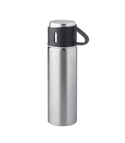 Tonia double-walled 420ml flask one size matt silver MidOcean