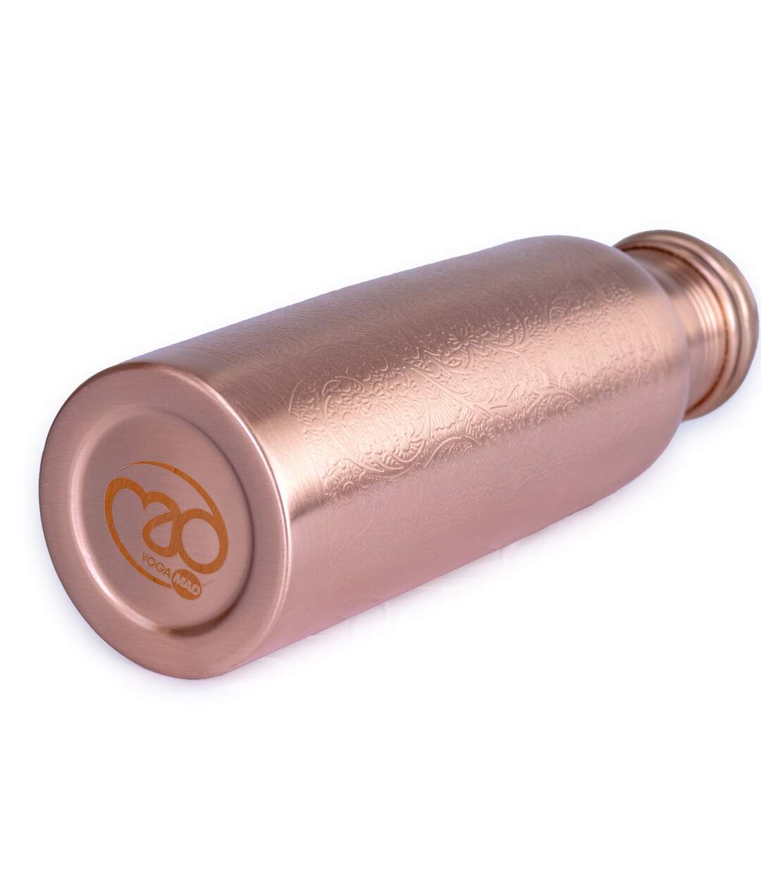 Flower copper 0.8l water bottle one size copper Yoga-Mad-2