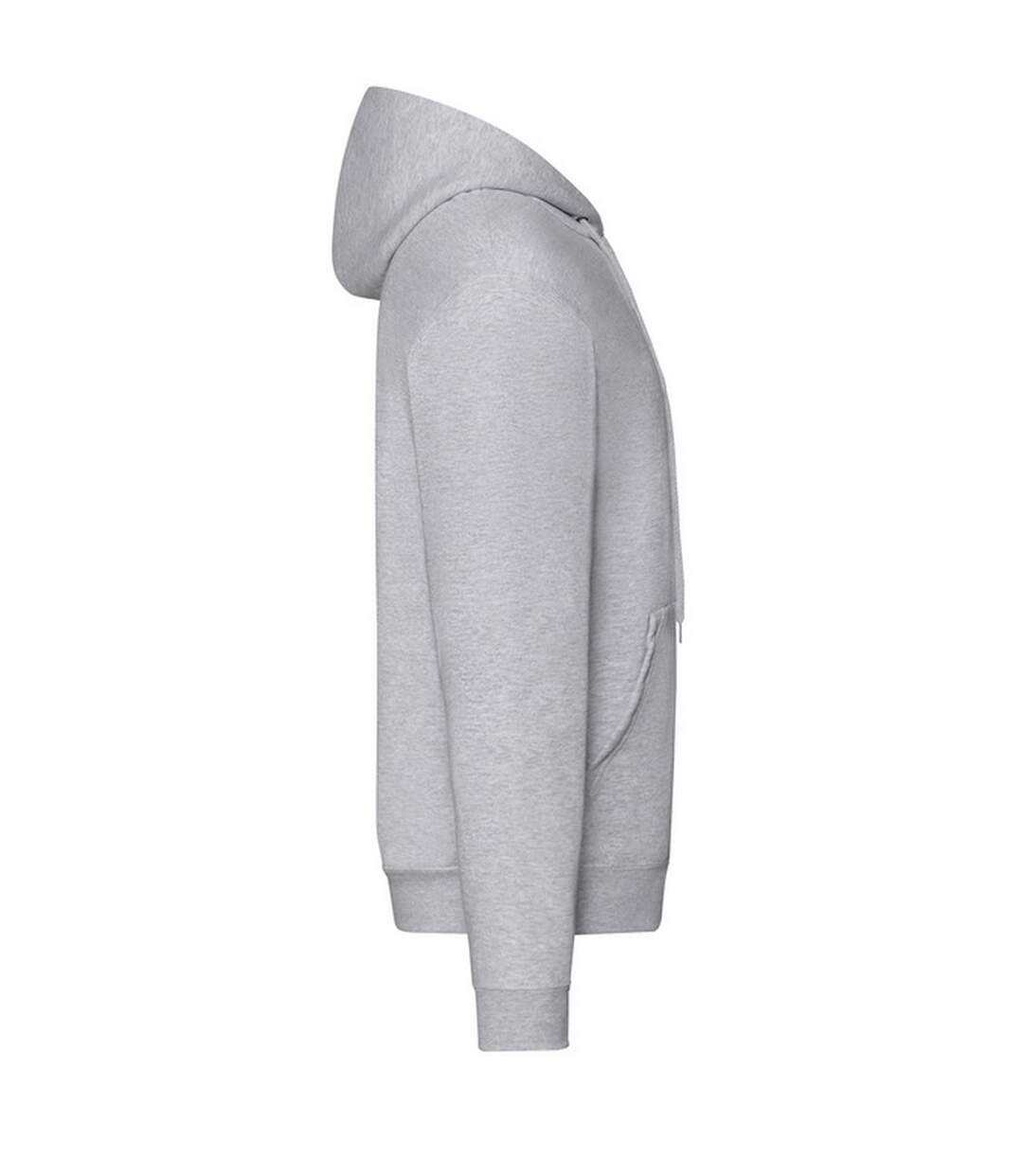 Veste À Capuche Classic Homme Gris Chiné Fruit Of The Loom-3