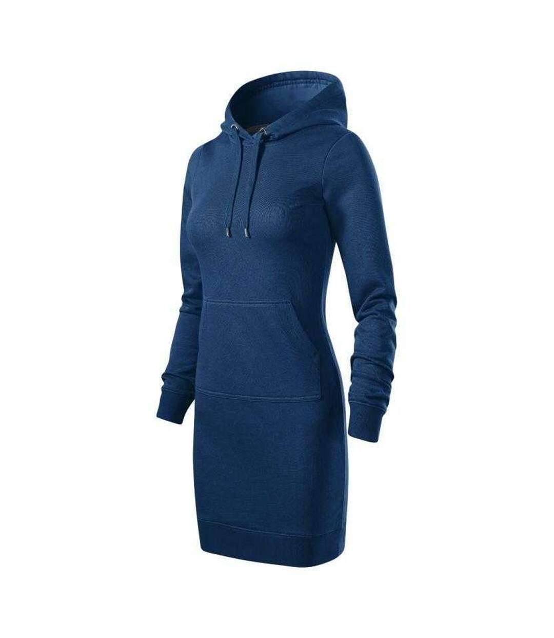 Robe À Capuche Snap Femme Bleu Foncé Malfini-3