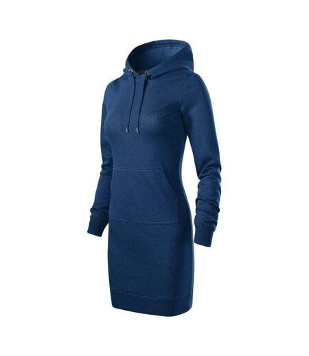 Robe À Capuche Snap Femme Bleu Foncé Malfini