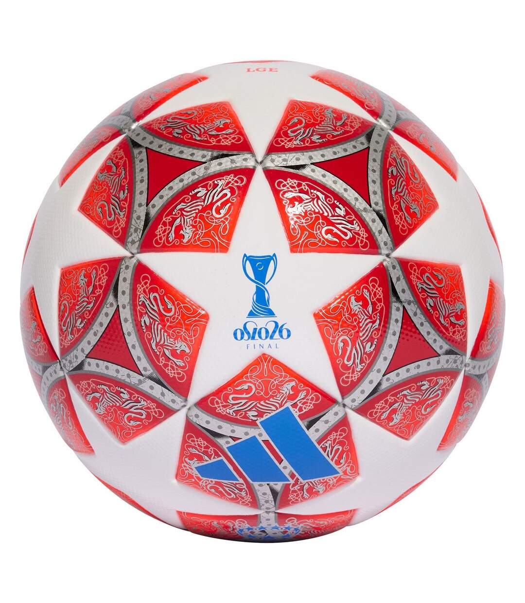Ballon De Foot Uefa Womens Champions League 2025/26 Taille 5 Rouge Blanc Adidas-1