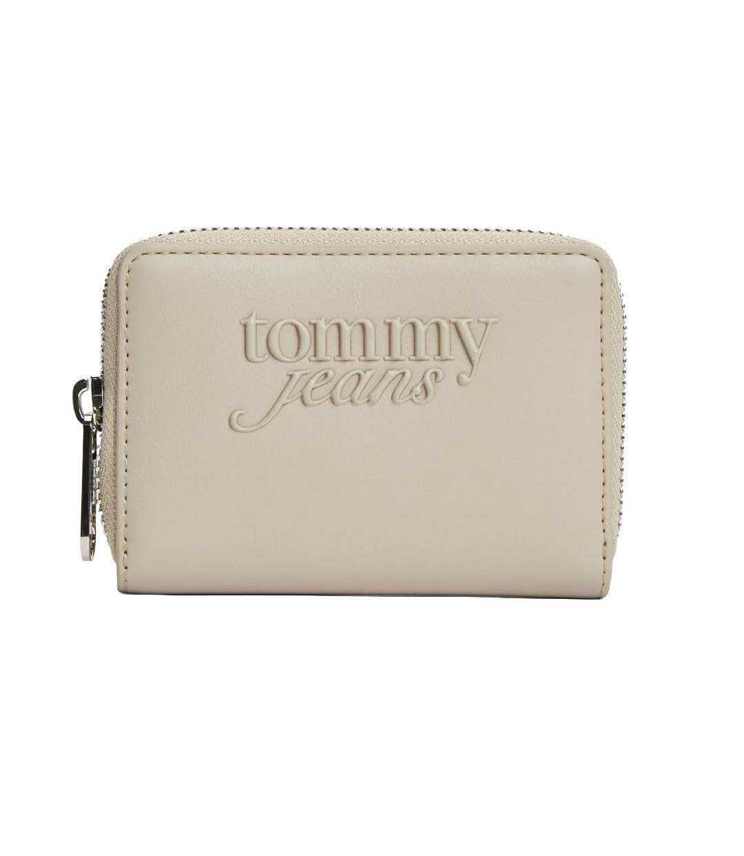Portefeuille beige femme tommy hilfiger must small-1