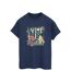 Disney - T-shirt ALICE IN WONDERLAND LEAFY GARDEN - Femme (Bleu marine) - UTBI8910-1