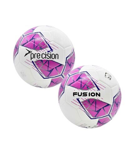 Ballon d´entraînement fusion fifa basic taille 4 blanc / rose / violet / gris Precision