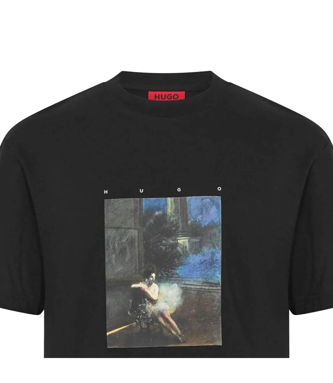 Mens Dabolos Ballerina Regular T-shirt Black Hugo-3