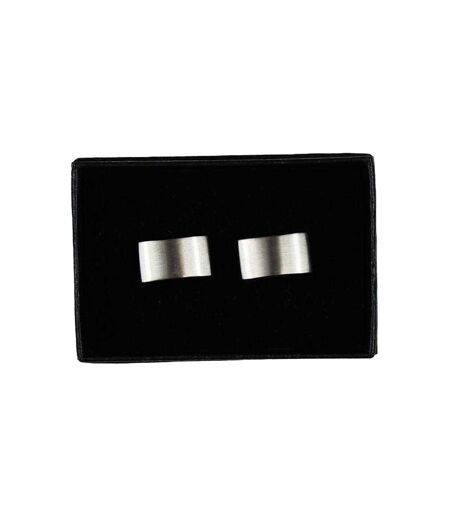 Rectangle Cufflinks One Size Silver Twisted Tailor