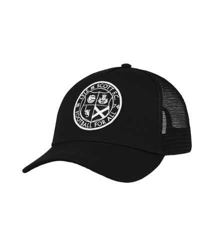 Mens football for all trucker cap jet black Lyle & Scott