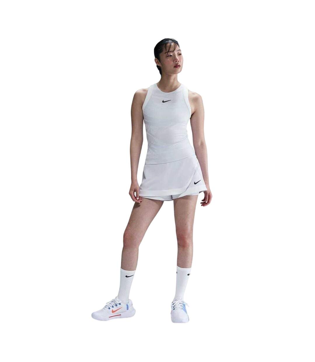 Débardeur Oz Open Femme Gris Blanc Nike-1