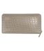 Ladies Croc Print Faux Leather Wallet Compact Card Coin Purse Organiser-1
