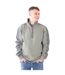 Sweat Motif/style Panneau Contrasté Homme Vert Kaki Lazy Jacks-1