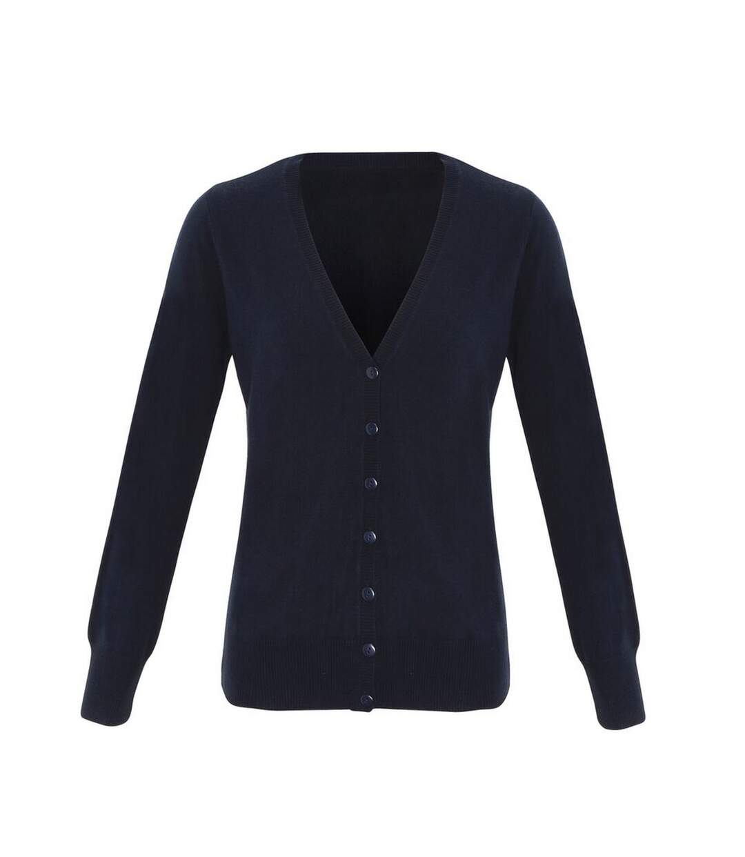 Womens/ladies essential acrylic cardigan navy Premier