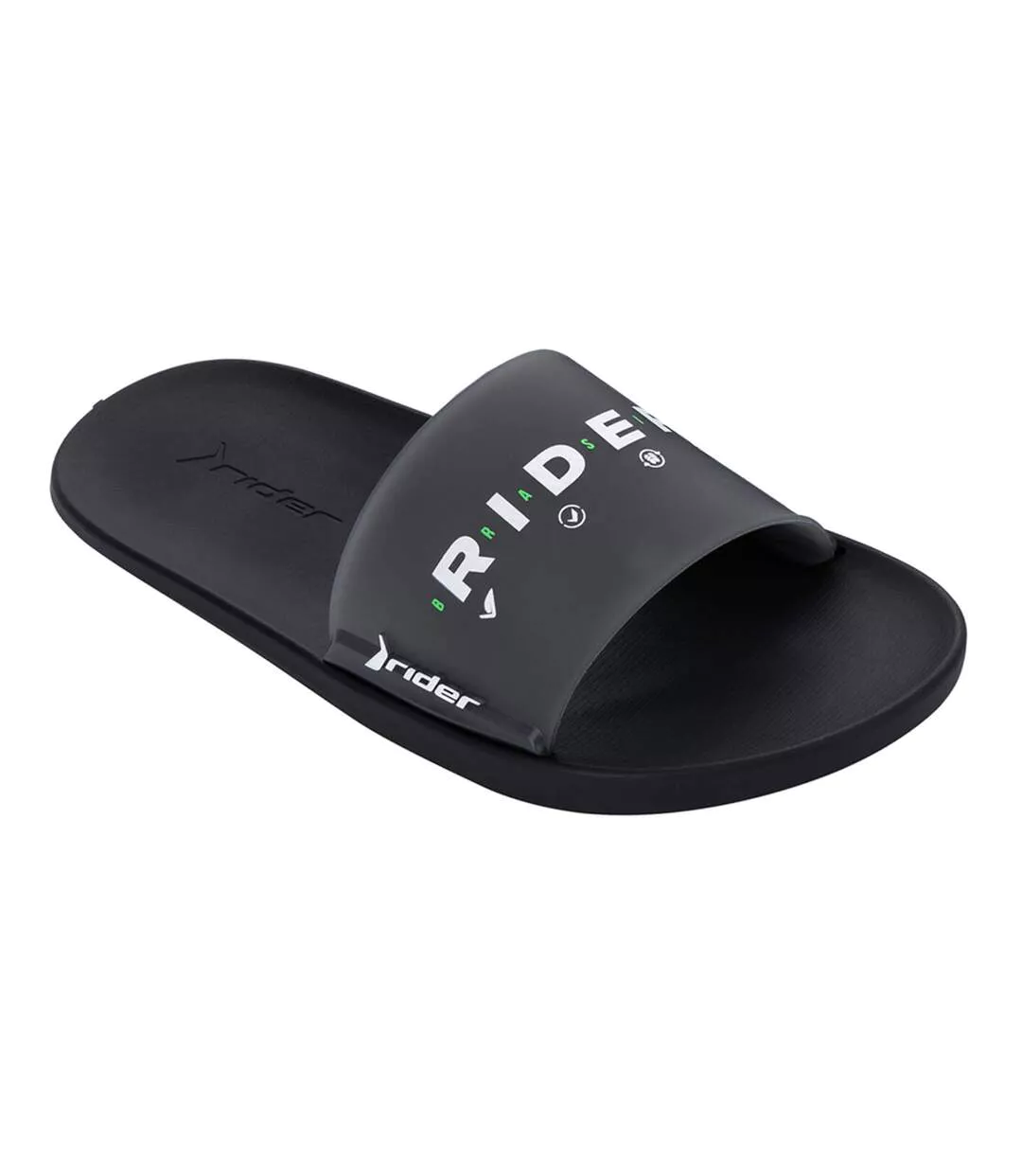 Claquettes Homme Noir Blanc Rider-1