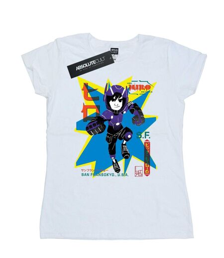Disney - T-shirt BIG HERO HIRO ANIME - Femme (Blanc) - UTBI15093