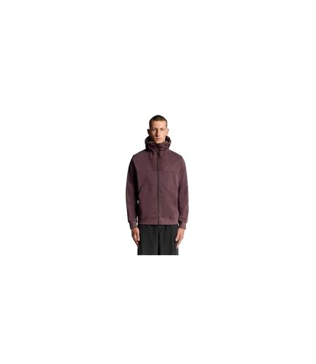 Mens Logo Hybrid Jacket Brown Lyle & Scott