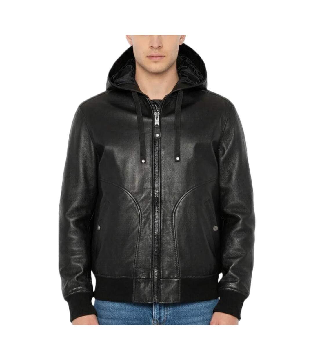 Blousons noir homme schott cuir lchood-1