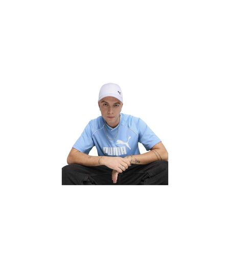 Mens Essential Metal Logo Baseball Cap  White Puma