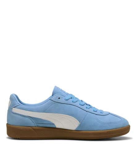 Mens Palermo Leather Trainers Blue White Puma