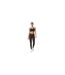 Legging Femme Marron USA-1