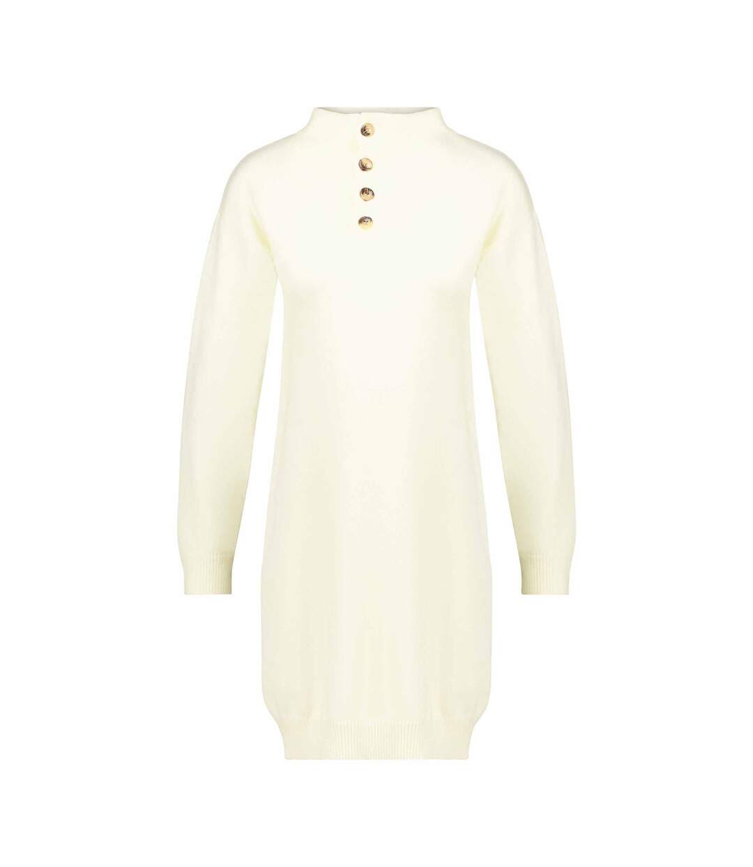 Robe pull à col boutonné pour femme HANIA