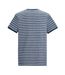 Mens Benlin Striped T-shirt Moonlight Denim Grey-white Regatta-3