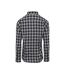 Premier Womens/Ladies Mulligan Check Shirt à manches longues (Acier/Noir) - UTPC3104