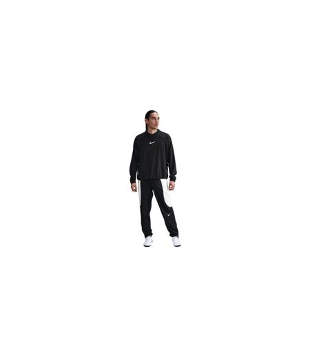 Sweat Motif/style Grand Logo Swoosh Homme Noir Blanc Nike