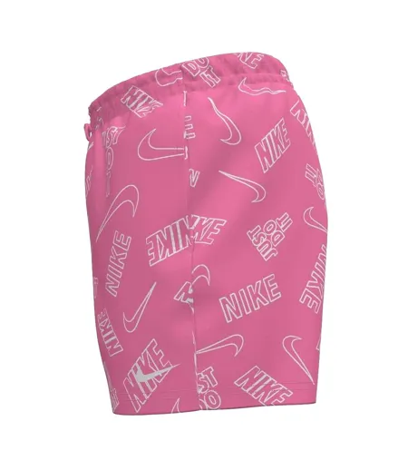 Mens Just Do It All-over Print Swim Shorts Pink Glow Nike