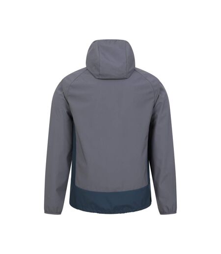Mens Ambit Lightweight Soft Shell Jacket Dark Grey Mountain Warehouse