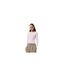 T-shirt Manches Longues Motif/style Strass Femme Rose Pastel Hugo-1