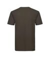 Russell - T-shirt manches courtes AUTHENTIC - Homme (Marron) - UTPC3569