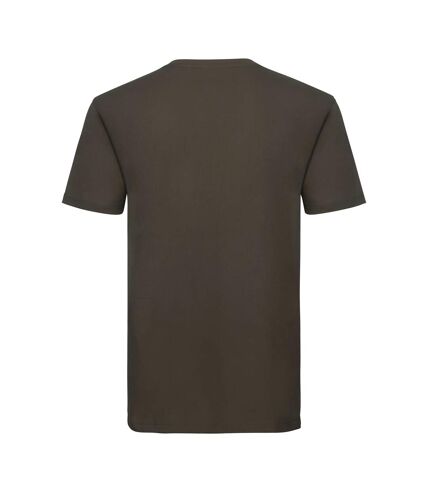 Russell Mens Authentic Pure Organic T-Shirt (Dark Olive) - UTPC3569