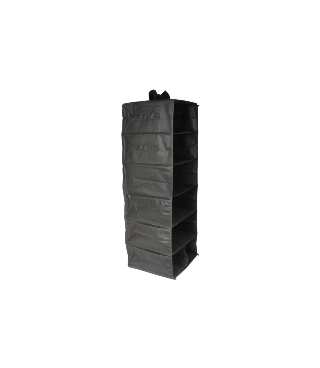 Rangement Compartimenté Dressing 90cm Noir-2