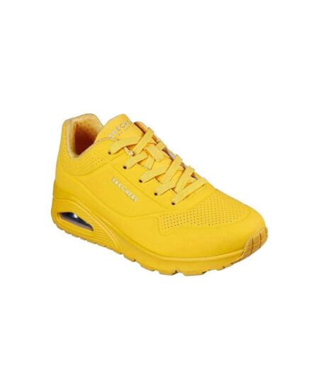 Baskets Uno Stand On Air Femme Jaune Skechers