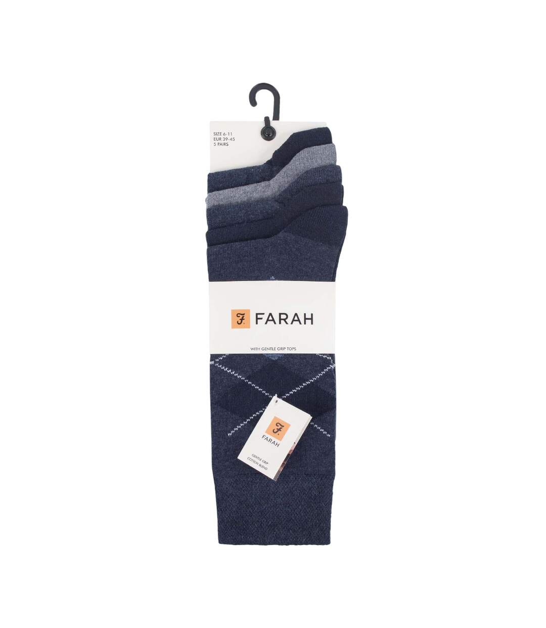 Farah - Lot De 5 Chaussettes Habillées En Coton Pour Homme-2