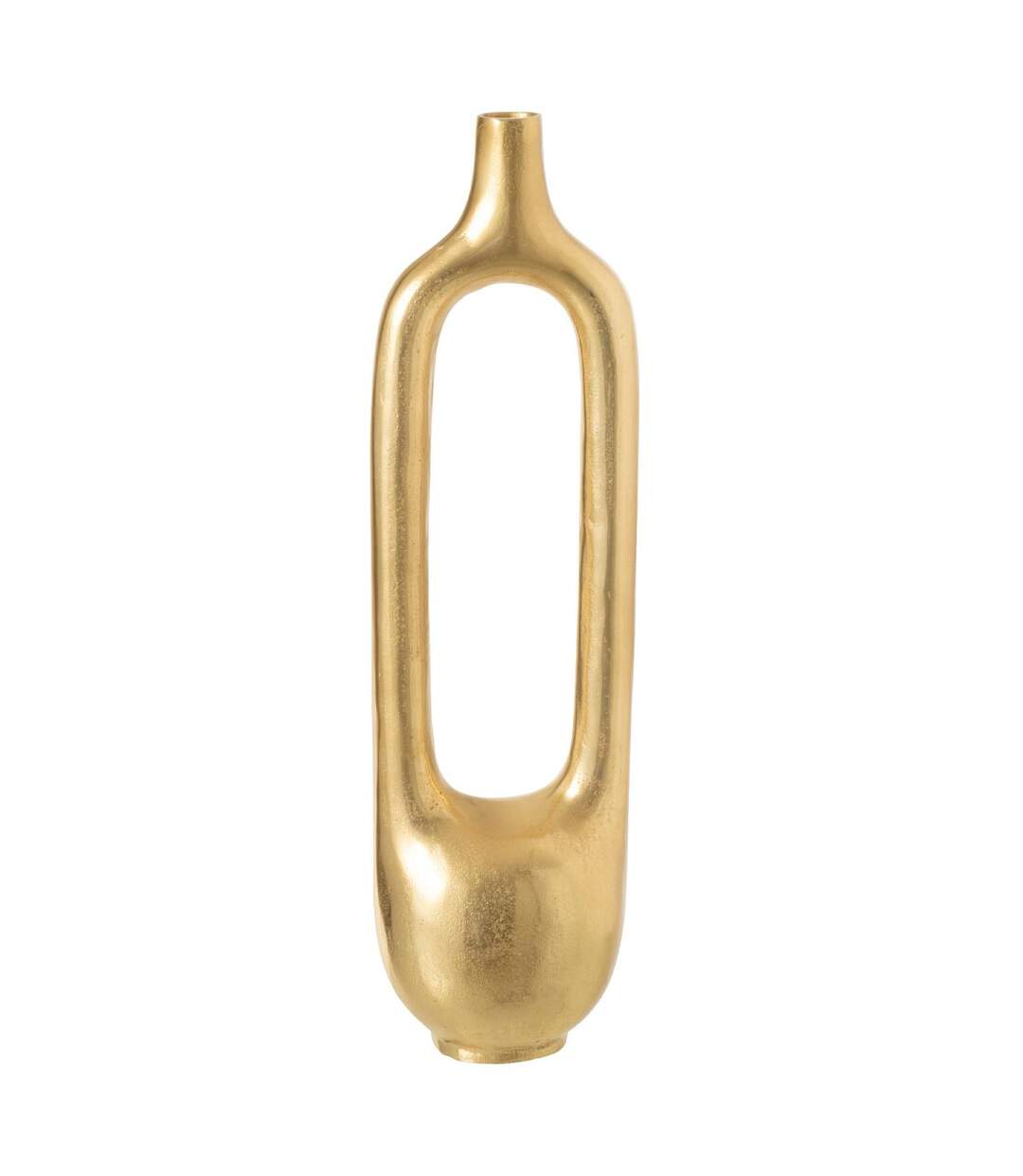 Vase Design en Métal Creux 62cm Doré-1
