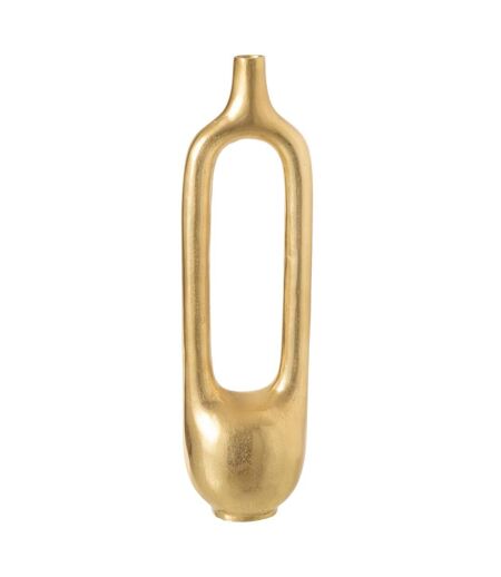 Vase Design en Métal Creux 62cm Doré