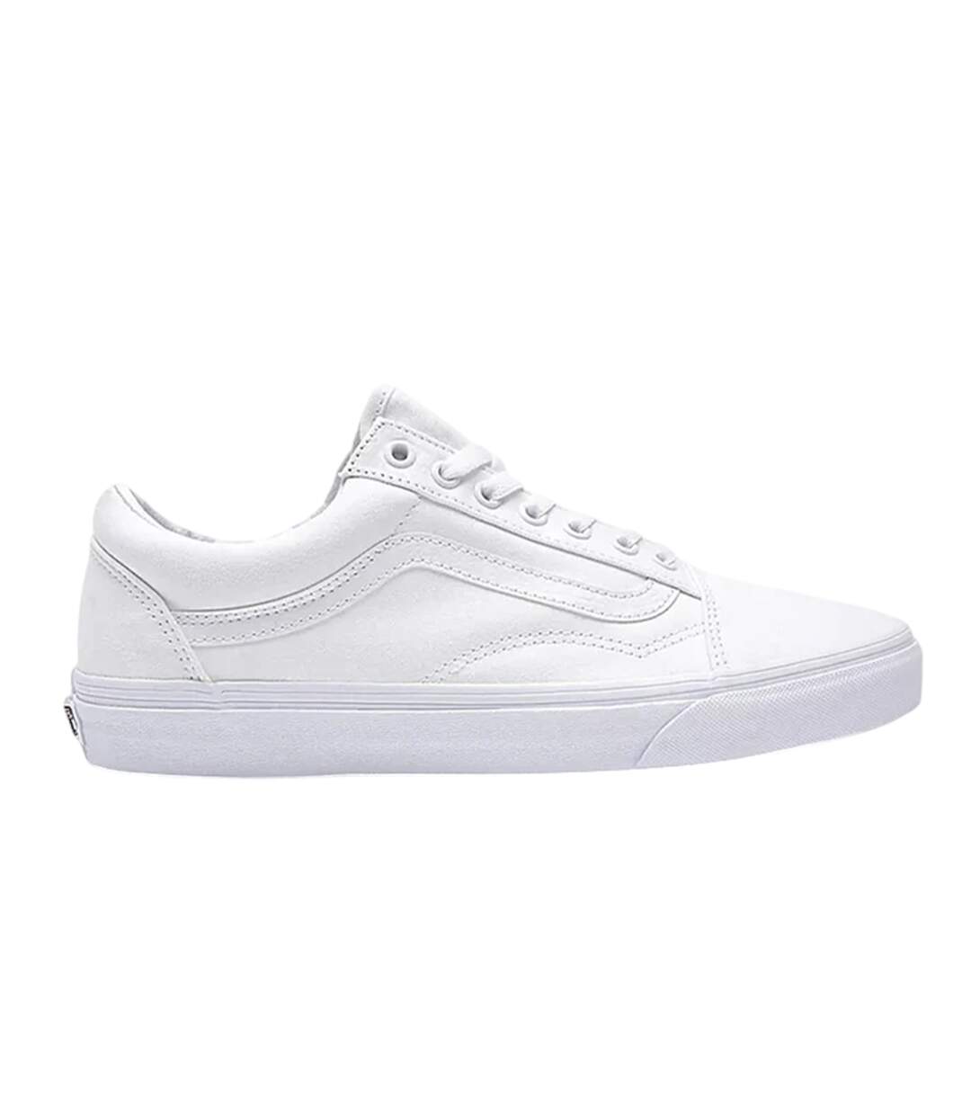 Chaussures Old Skool Homme Vrai Blanc Vans-1