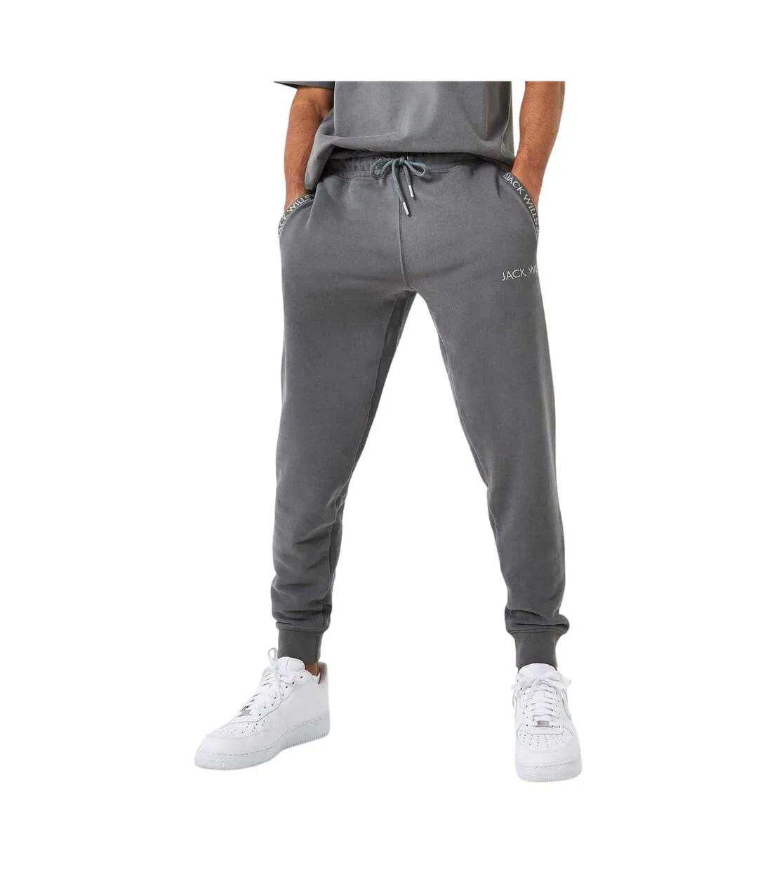Pantalon De Jogging Homme Kaki Délavé Jack Wills-1