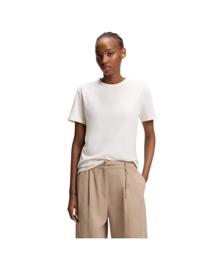 T-shirt Motif/style Uni Damacia Femme Crème Hugo