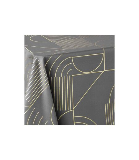 Nappe Imprimée Déco Lineor 150x300cm Anthracite