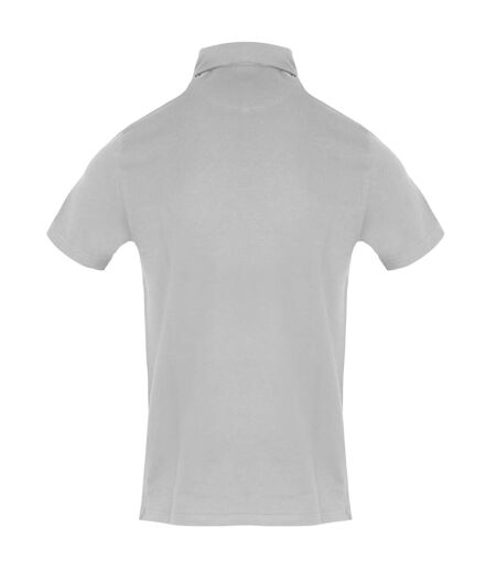 Mens Short-sleeved Polo Shirt Grey Aquascutum