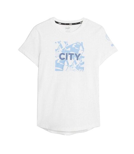 Womens/ladies Ftbl Core Manchester City Fc T-shirt  White Puma