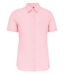 Chemise popeline manches courtes - Femme - K548 - rose pâle