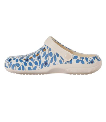 Sabots orla kiely femme bleu Regatta