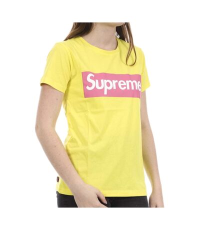 T-shirt Jaune Femme Supreme Grip Sofy - L