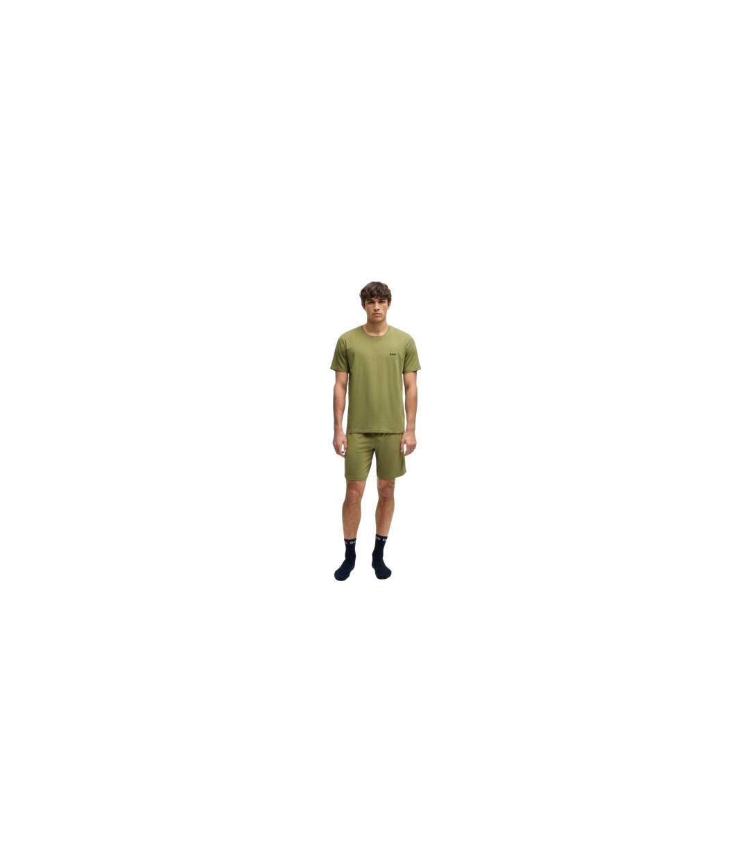 T-shirt Manches Courtes Mixmatch Homme Vert Moyen Boss-1