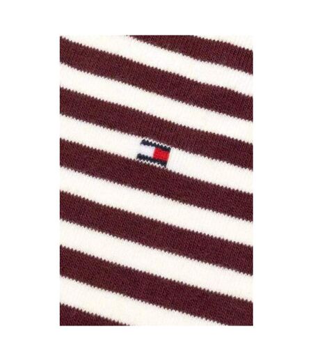 Chaussettes Motif/style Rayures Contrastées Homme Bordeaux Tommy Hilfiger