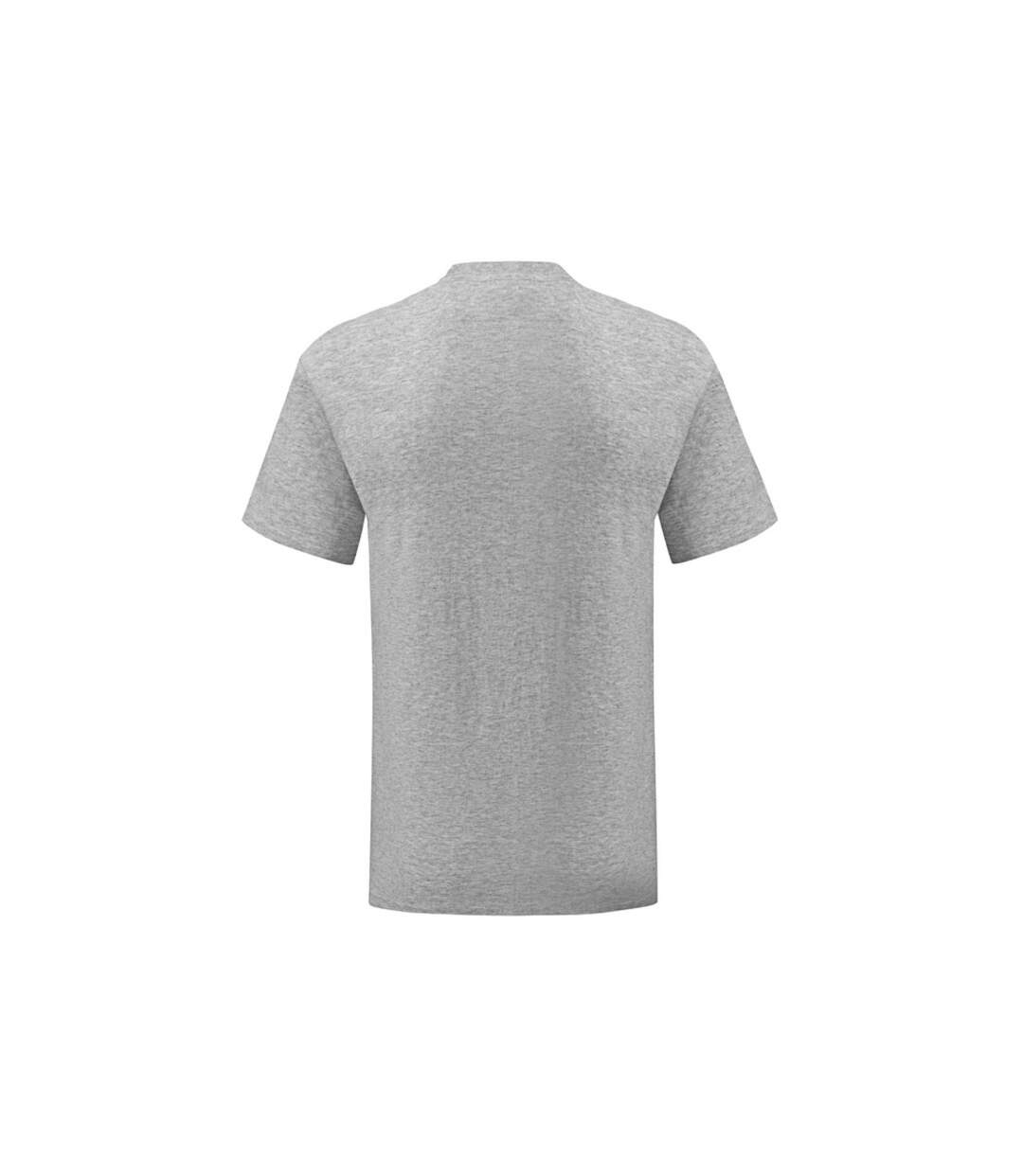 T-shirt iconic homme gris clair chiné Fruit of the Loom-2